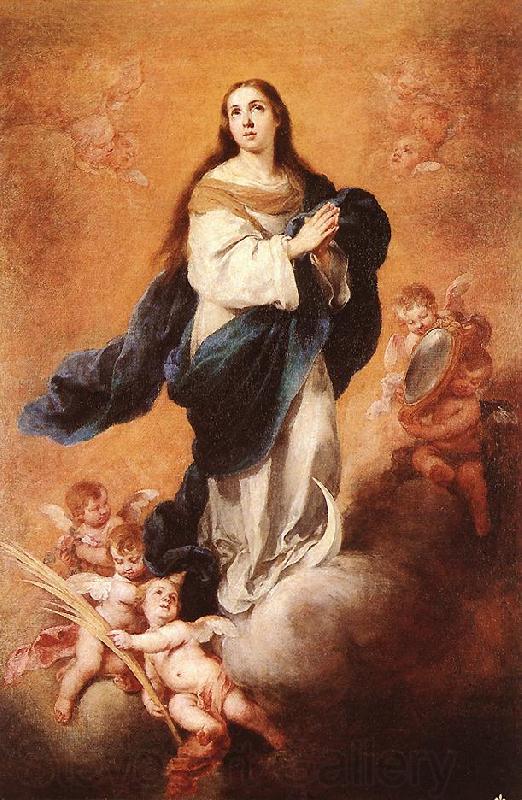 MURILLO, Bartolome Esteban Immaculate Conception sg Norge oil painting art